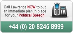 Call us in confidence to discuss your political speech on 020 8245 8999